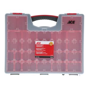 Ace Plastic Horizontal Organizer Red and Clear 42cm